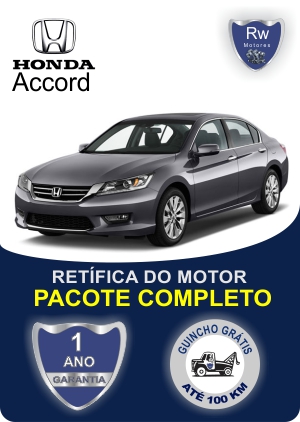 Retífica de motor Honda Accord com garantia pacote completo Rw motores